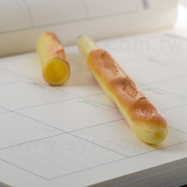 造型廣告筆-麵包造型筆管環保禮品-單色原子筆-採購訂製贈品筆